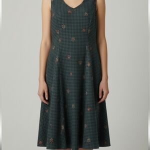 Vintage Handmade Sleeveless Checkered Dress (Measurements Below) Cottagecore